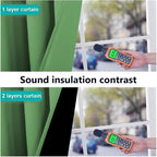 NICETOWN 100% Blackout Window Curtain Panels, Forest Green, Cold and Full Light - Image 4