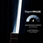 MIULEE Navy Blue Velvet Curtains 52x96 inches Luxury Blackout Curtains | - Image 5
