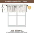 Chyhomenyc Sheer Window Valance Curtains, Light Filtering Valances Windows - Image 5