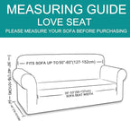 U-NICE HOME Oversized Stretch Loveseat Couch Cover, 1-Piece Sofa cover - Image 6