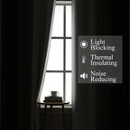 Brown and Greyish White Blackout Curtains 42Wx45L 2 Panels | Ombre Curtains - Image 3