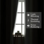 Brown and Greyish White Blackout Curtains 52Wx90L 2 Panels | Ombre Curtains - Image 3