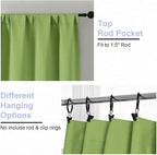 Simplebrand Ava Lime Blackout Curtains - Image 4