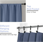 Simplebrand Ava Denim Blackout Curtains - Image 4