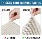 H.VERSAILTEX 4 Piece Stretch Sofa Covers - Image 5