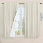 Linen Full Blackout Window Curtains by LAMIT