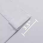 Joydeco 72 Inch 60% Blackout White Curtains 2 Panels, Elegant Soft Sheer - Image 4
