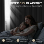 Joydeco Long Blackout Curtains for Bedroom & Living Room 120 Inch 2 Panels | - Image 3