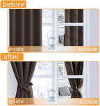 Blackout Curtains for Bedroom, 52 x 54 Inches Long, 2 Panels | Thermal - Image 4