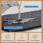 GORILLA GRIP Waterproof Traffic Guard Door Mat, 2 Pack Indoor Outdoor Durable - Image 5