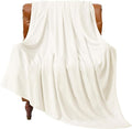 BEDELITE Fleece Blanket Soft Plush Twin Size Blanket Cream 60"x80" | Ultra Soft by BEDELITE