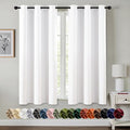 MIULEE Blackout Curtains for Bedroom 2 Panels 34 x 45 Inch Long Pure White | by MIULEE