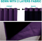 NICETOWN 100% Blackout Curtains 2 Panels - Image 5