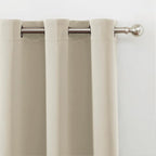 Light Beige Blackout Curtains 34 x 63 Inch Length/Set of 2 Curtain - Image 6