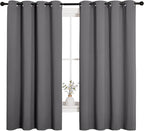 NICETOWN Grey Blackout Curtain Panels - Image 4