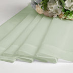 Light Green Sheer Curtains 78 Inches Long 2 Panels, Modern Light Filtering - Image 6