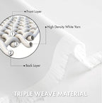 MIULEE Pure White Blackout Curtains 4 Panels Set 72 Inch Length Bedroom | - Image 5