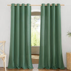 NICETOWN Rustic Linen 102 inch Long Curtains by NICETOWN
