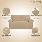 Easy-Going Stretch Oversized Sofa Couch Slipcover Washable Sand | 1-Piece Extra - Image 3