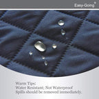 Easy-Going Reversible Couch Cover, Large Futon Sofa, Dark Blue/Light Blue | - Image 4