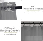 Cafe Curtains 36 Inch Length Tier 2 Pieces, Modern Soft Airy Sheer Kitchen - Image 4