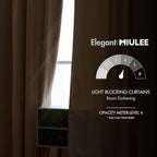 MIULEE Velvet Curtains 52x72 inches 2 Panels Camel Beige Blackout Curtains | - Image 5