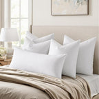 MIULEE 22x22 Pillow Inserts, Double-Layer Down-Proof Cotton Cover, Decorative - Image 3