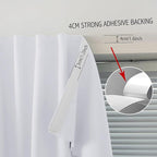 Thermal Blackout Curtains with Self-Adhesive Tape, No Rod No Drill Easy Install - Image 7