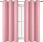 Pink Blackout Curtains 40 x 63 Inch Length/Set of 2 Curtain Panels/Thermal - Image 2