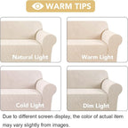 H.VERSAILTEX Stretch Couch Cover Loveseat Covers - Image 3
