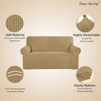 Easy-Going Stretch Oversized Sofa Couch Slipcover Washable Golden | 1-Piece - Image 3