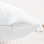 CaliTime Decorative Couch Throw Pillow Covers 26 X 16 Inches True White | Pack - Image 3