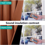 NICETOWN Burnt Orange 100% Blackout Lined Curtains, 2 Thick Layers Completely - Image 4