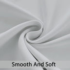 Yakamok Greyish White Room Darkening Curtains 84 inch Sliding Door Drapes | 1 - Image 5