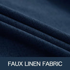 MIULEE 100% Blackout Linen Curtains - Image 5