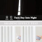 Vision Home White Pinch Pleated Full Blackout Curtains Thermal Insulated Window - Image 5