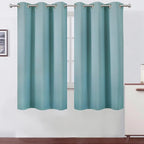 Blackout Curtains 42 x 63 inch/Stone Blue Curtains Set of 2 Panels/Thermal by Lemomo