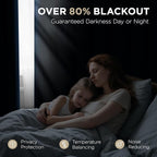 Joydeco Blackout Curtains 63 Inch Length 2 Panels Set, Thermal Insulated Long - Image 4