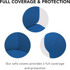 PureFit Stretch Loveseat Covers Fleece Couch Covers - Image 3