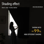 Self Adhesive Curtains, Portable Blackout Curtains Fabric Curtains - Image 4