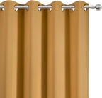 Blackout Curtains 66 x 84 inch/Mustard Yellow Curtains Set of 2 Panels/Thermal - Image 6