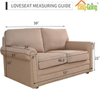 Easy-Going Stretch Loveseat Couch Covers Washable Dark Green | 1-Piece Loveseat - Image 7