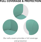 PureFit Stretch Loveseat Covers Fleece Couch Covers - Image 3