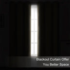 Blackout Curtains 52 x 108 inch/Khaki Curtains Set of 2 Panels/Thermal - Image 3