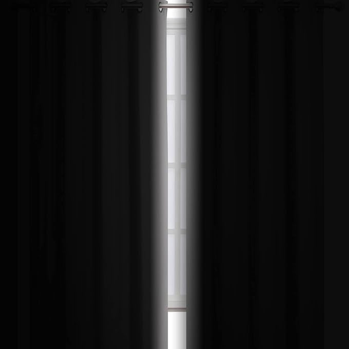 Light Grey Blackout Curtains 52 x 63 Inch Length/Set of 2 Curtain - Image 3