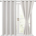 Blackout Curtains for Bedroom, 2 Drape Panels, 52 x 45 Inch | Thermal Insulated by Hiasan