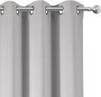 Blackout Curtains 52 x 90 Inch Long Light Grey Curtains Set of 2 Panels Room - Image 6
