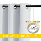 NICETOWN Patio Door Curtain Vertical Blinds, Grommet Top Room Divider Curtain - Image 2