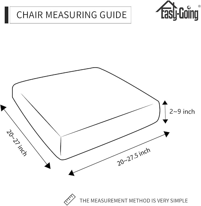 Easy-Going Stretch 1 Piece Chair Couch Cushion Cover - Image 6