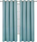 Blackout Curtains 52 x 108 inch/Stone Blue Curtains Set of 2 Panels/Thermal - Image 2